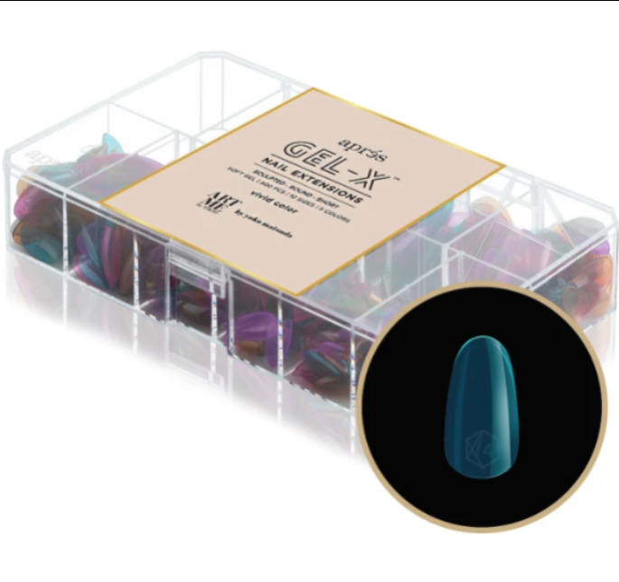 APRES GEL-X TIPS - SCULPTED ROUND MEDIUM - Sets & Refills