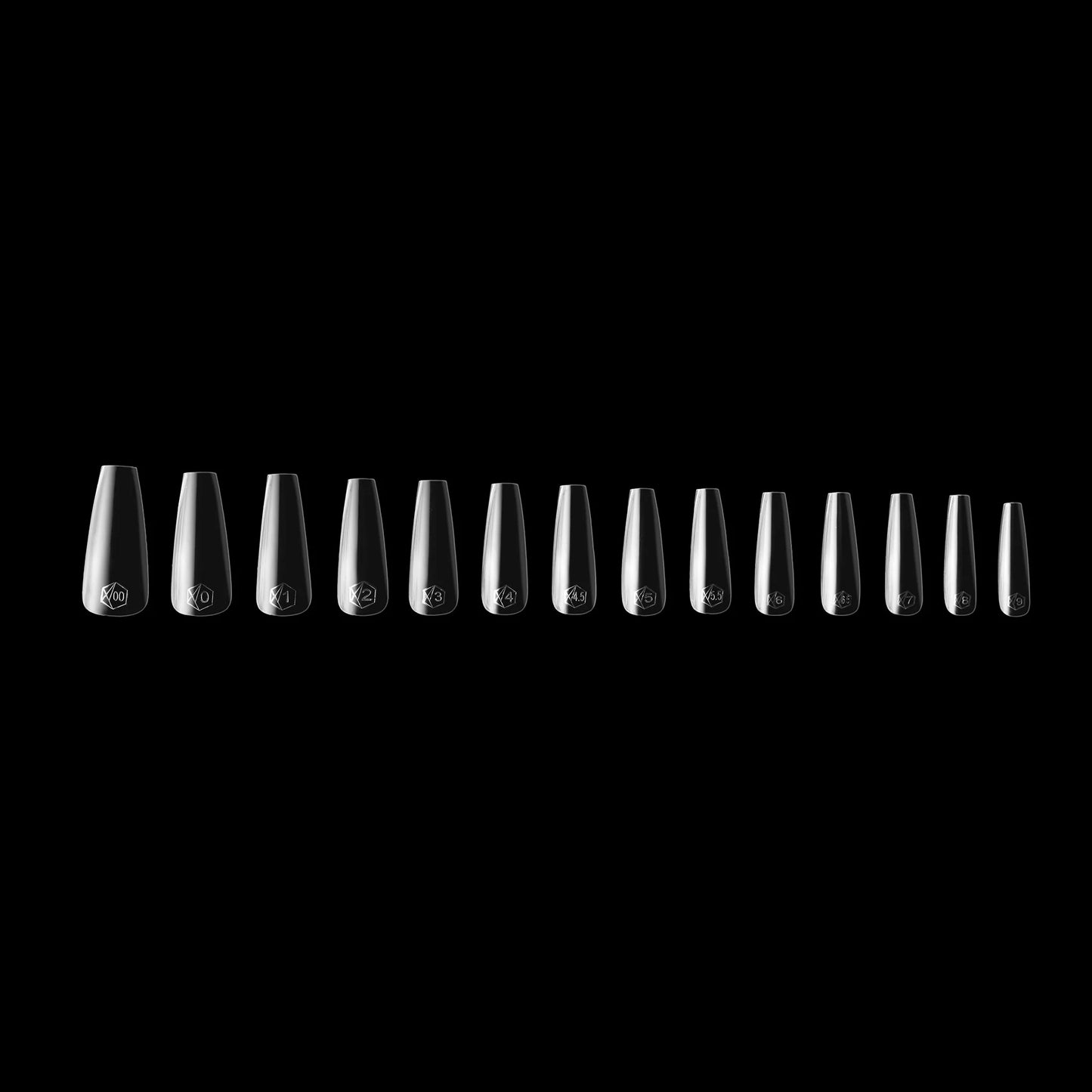 APRES GEL-X TIPS - NATURAL COFFIN LONG - Sets & Refills