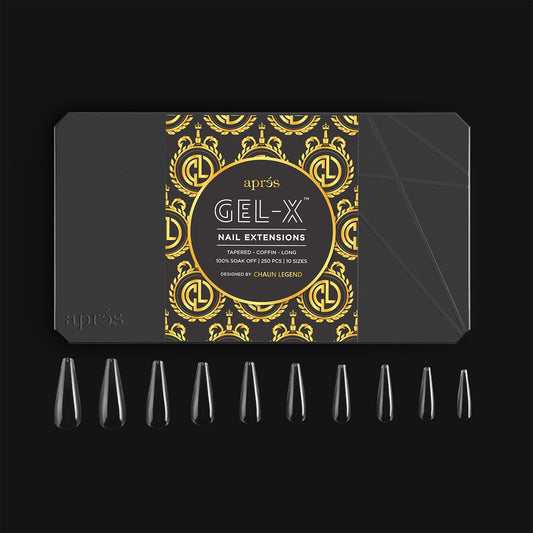 APRES GEL-X Tips - Chaun Legend Sculpted Tapered Coffin Extra Long Sets and Refills