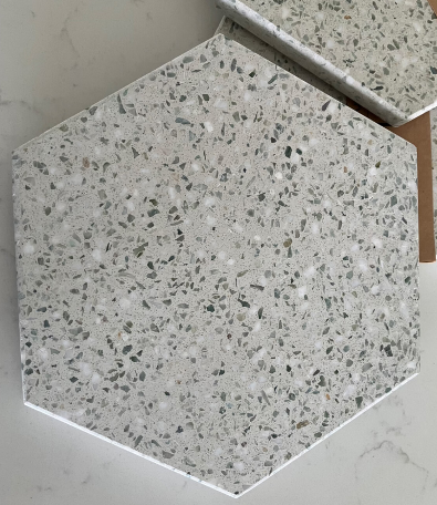 Terrazzo Stone Desk Display Storage Stand