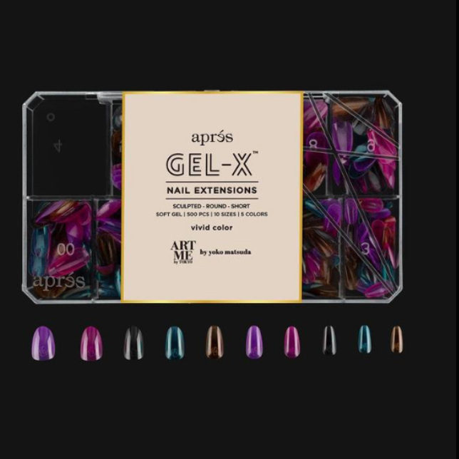 APRES GEL-X TIPS - SCULPTED ROUND SHORT -  Sets & Refills