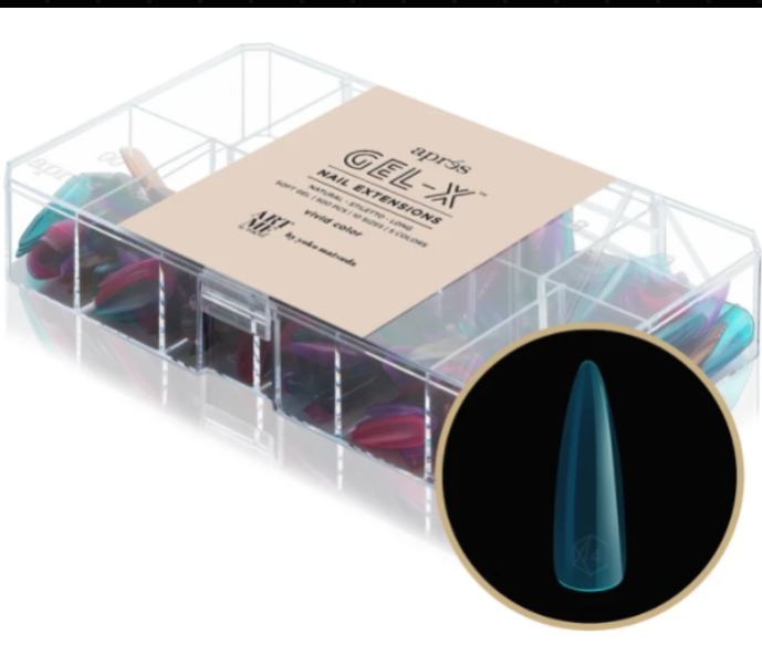 APRES GEL-X TIPS - NATURAL STILETTO LONG - Sets & Refills