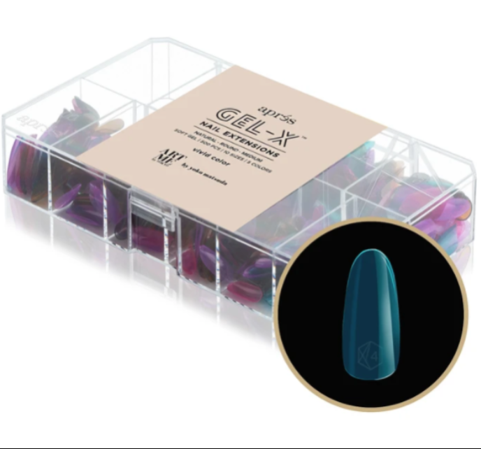 APRES GEL-X TIPS - NATURAL ROUND MEDIUM - Sets & Refills