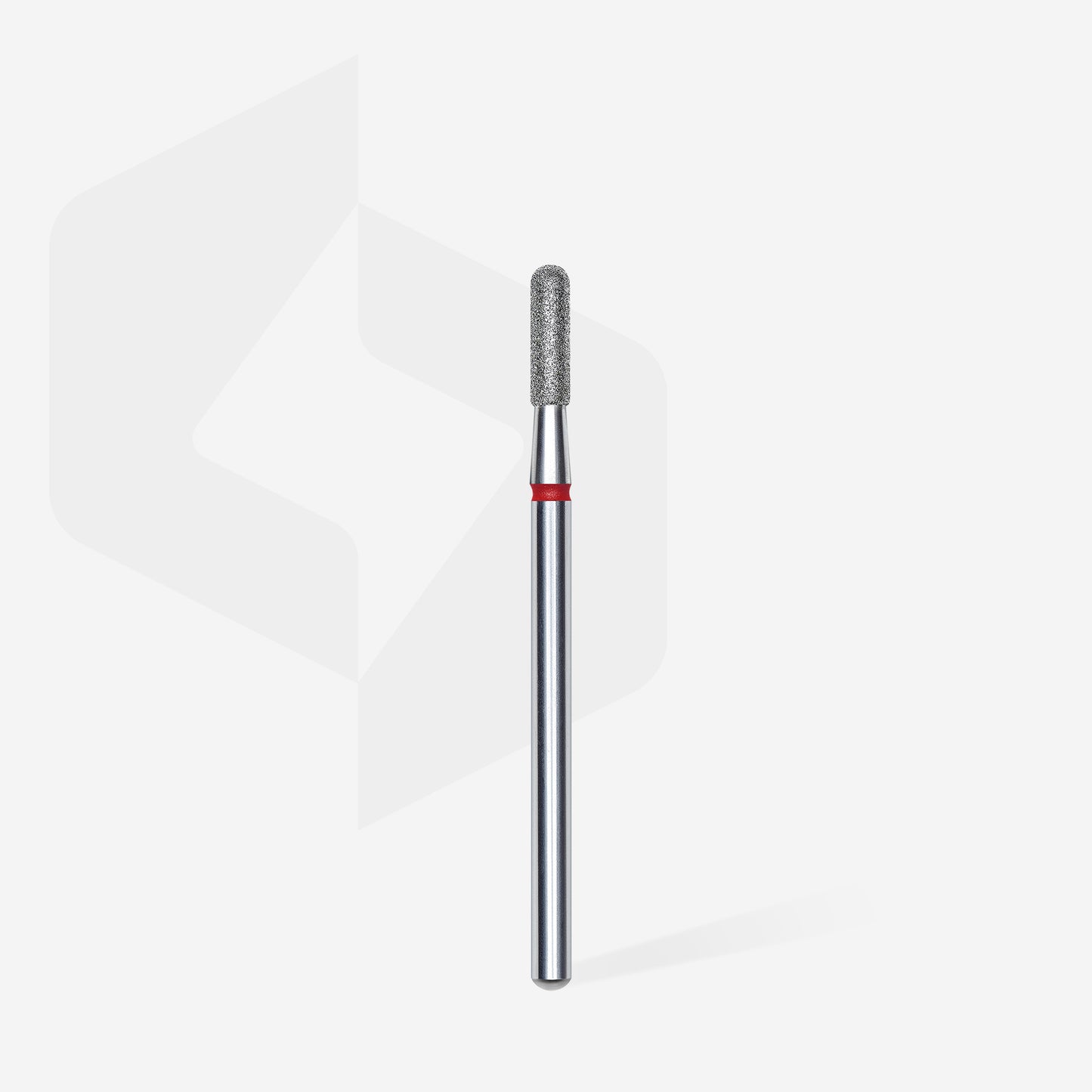 Diamond nail drill bit rounded cylinder red EXPERT head diameter 2,3 mm / working part 8 mm