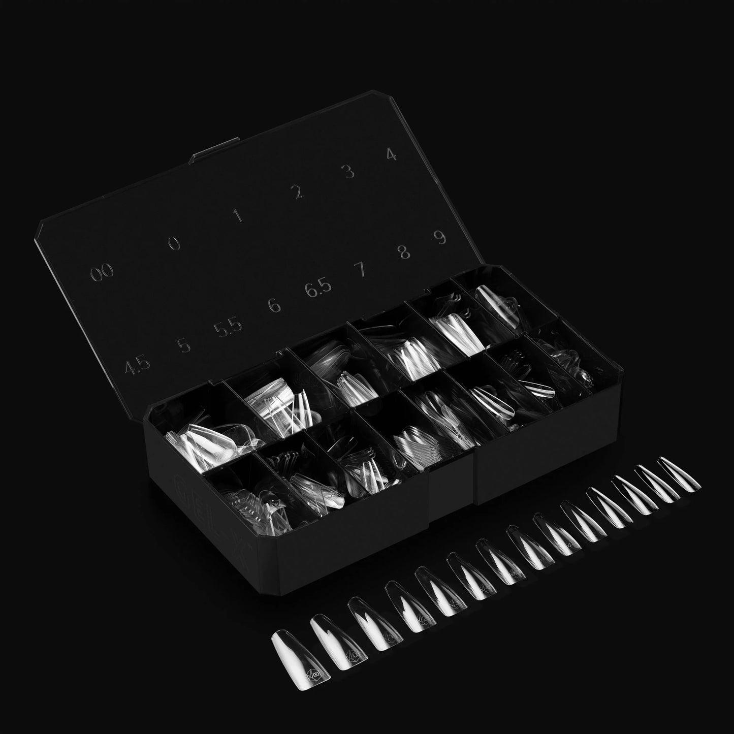 APRES GEL-X TIPS - NATURAL COFFIN LONG - Sets & Refills