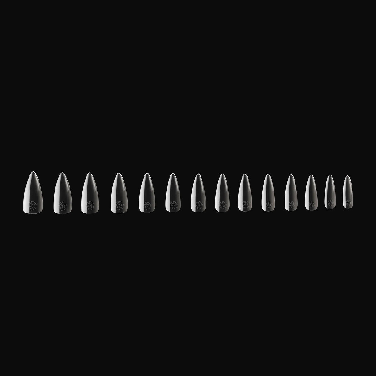 APRES GEL-X TIPS - NATURAL STILETTO MEDIUM - Sets & Refills