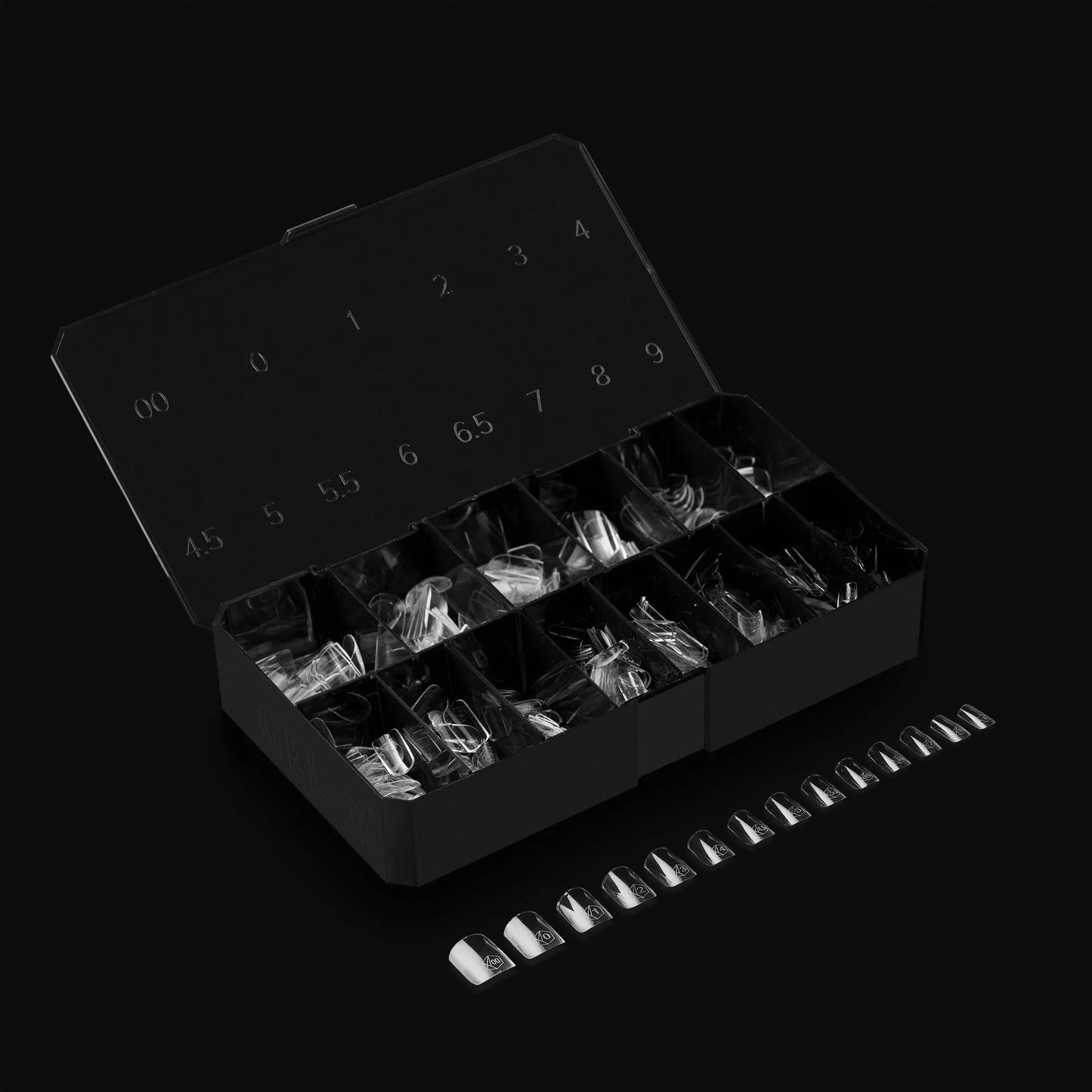 APRES GEL-X TIPS - NATURAL SQUARE EXTRA SHORT - Sets & Refills