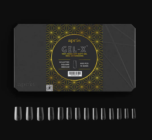 APRES GEL-X TIPS - SCULPTED SQUARE MEDIUM - Refills