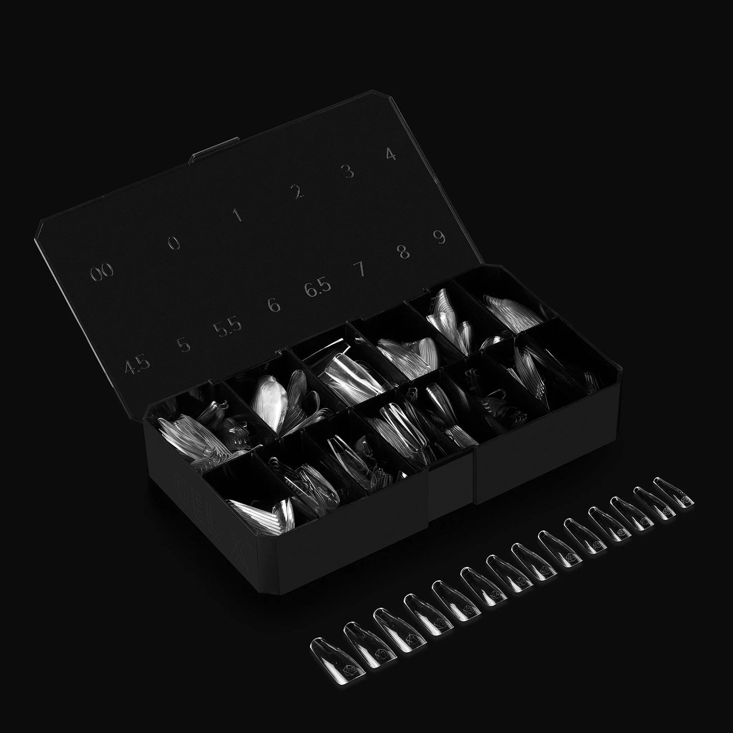APRES GEL-X TIPS - SCULPTED COFFIN LONG - Sets & Refills