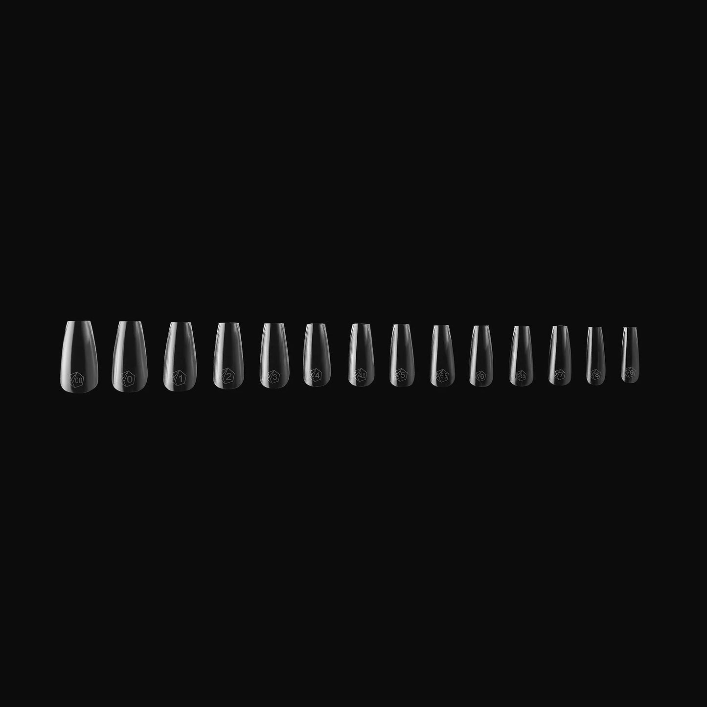 APRES GEL-X TIPS - SCULPTED COFFIN MEDIUM - Sets & Refills