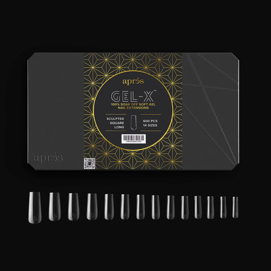 APRES GEL-X TIPS - SCULPTED SQUARE LONG - Refills