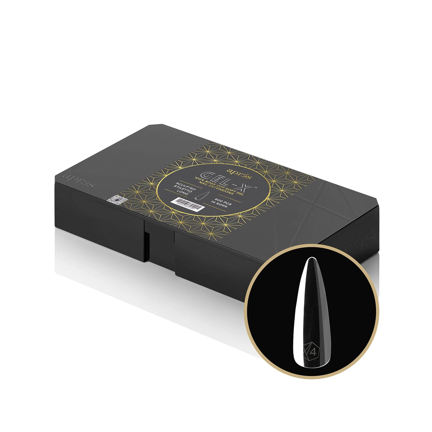 APRES GEL-X TIPS - SCULPTED STILETTO LONG - Sets & Refills